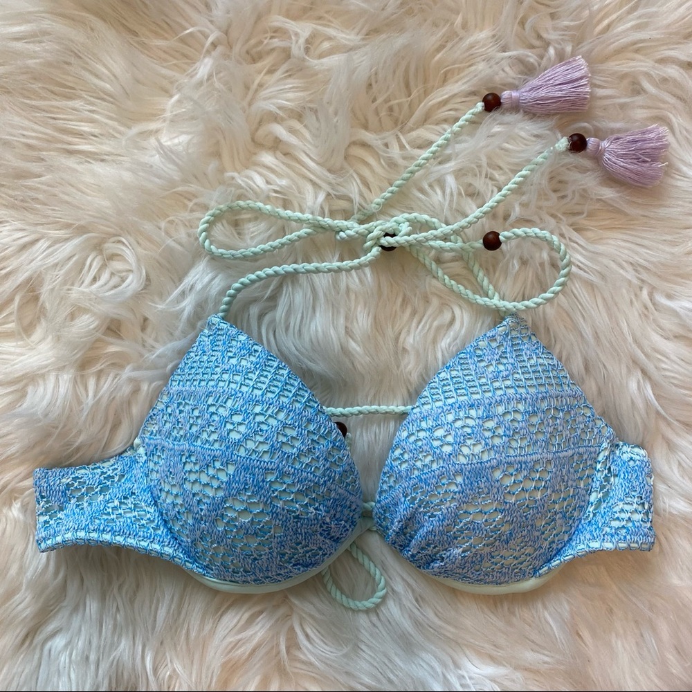 ❌SOLD❌ Victoria’s Secret blue push-up bikini top